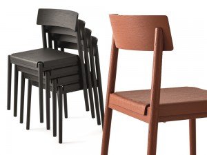 sedie impilabili legno